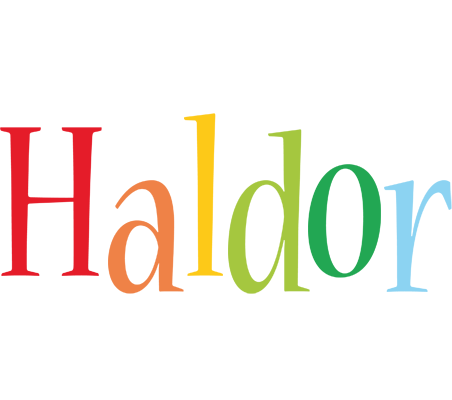 Haldor birthday logo