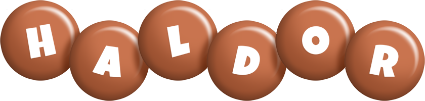 Haldor candy-brown logo