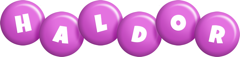 Haldor candy-purple logo