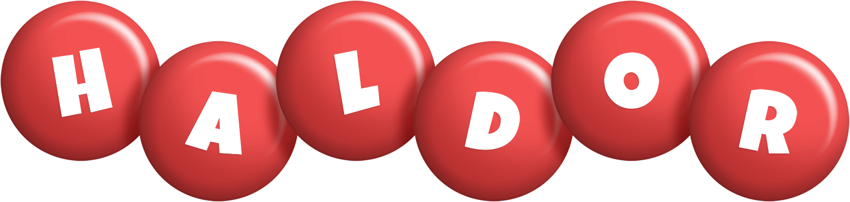 Haldor candy-red logo