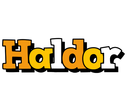 Haldor cartoon logo