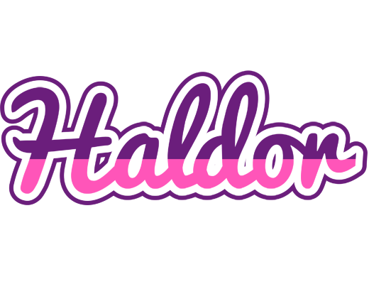 Haldor cheerful logo