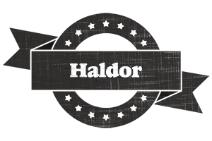 Haldor grunge logo