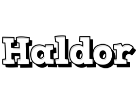 Haldor snowing logo
