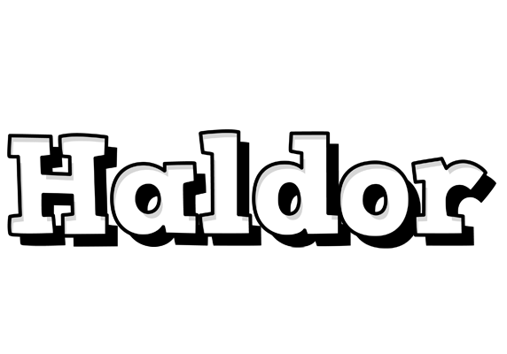 Haldor snowing logo
