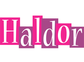 Haldor whine logo