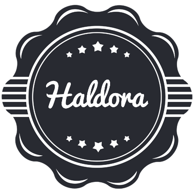 Haldora badge logo