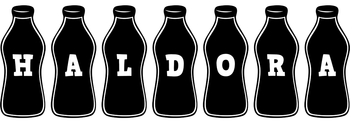 Haldora bottle logo
