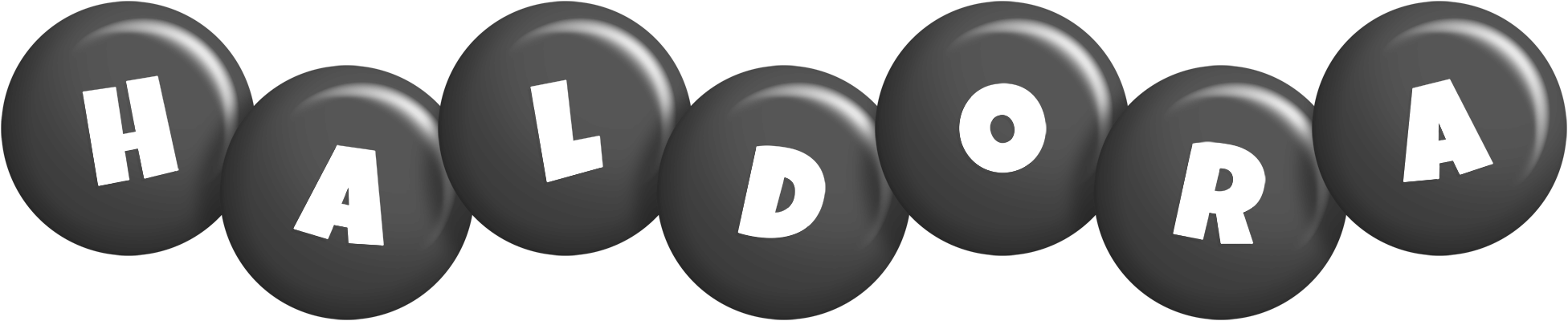 Haldora candy-black logo
