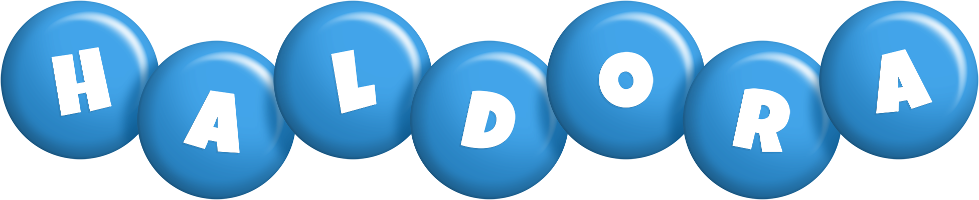 Haldora candy-blue logo