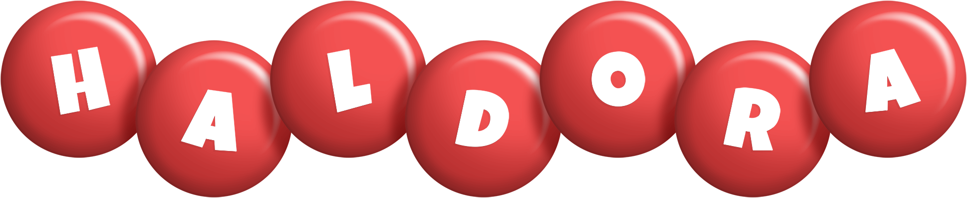 Haldora candy-red logo