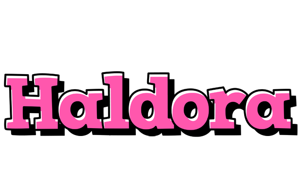 Haldora girlish logo