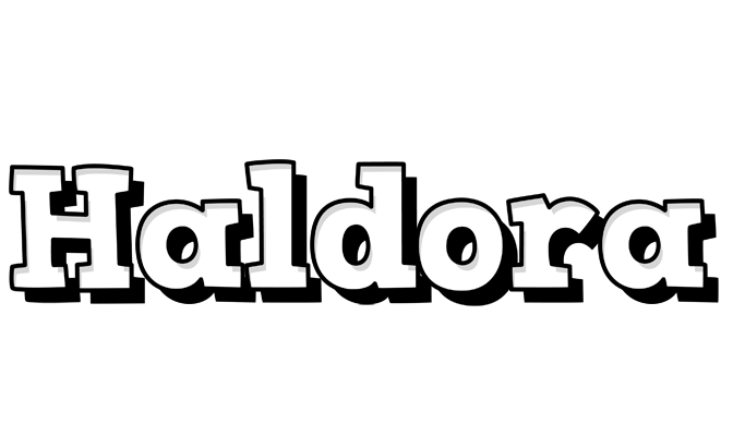 Haldora snowing logo