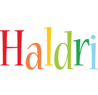 Haldri birthday logo