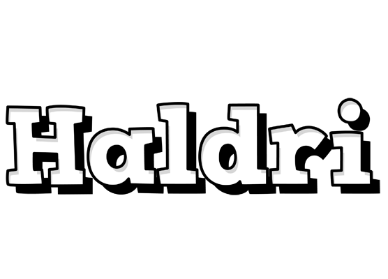 Haldri snowing logo