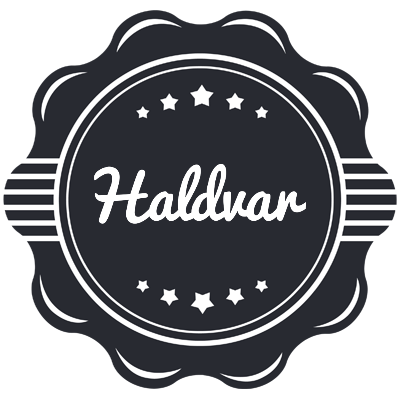 Haldvar badge logo