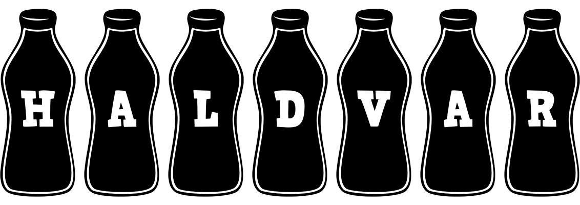 Haldvar bottle logo