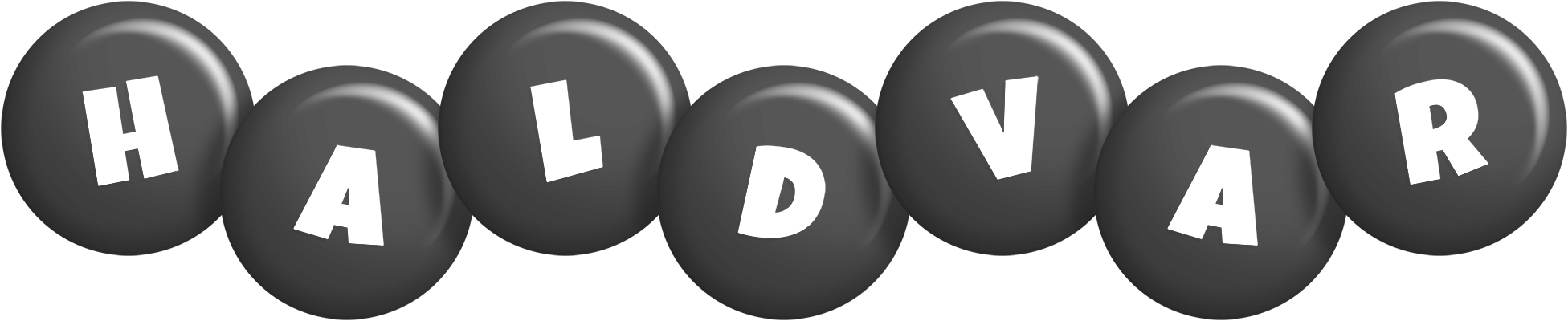 Haldvar candy-black logo