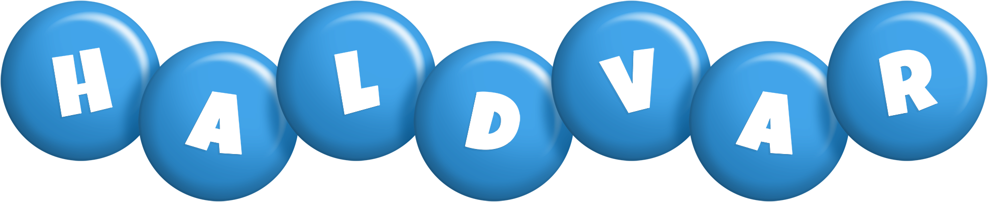 Haldvar candy-blue logo