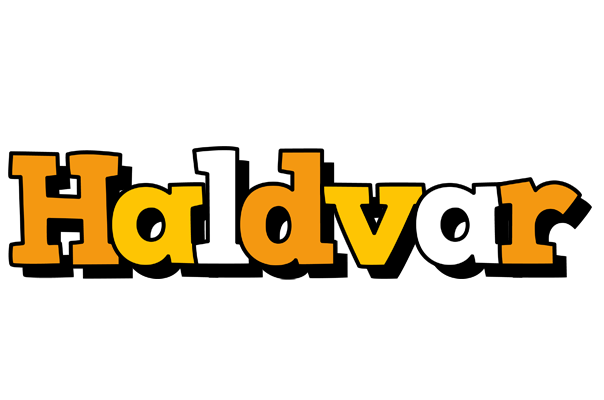 Haldvar cartoon logo