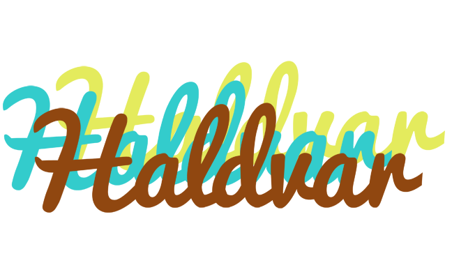 Haldvar cupcake logo