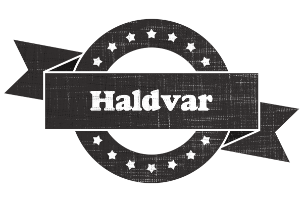 Haldvar grunge logo