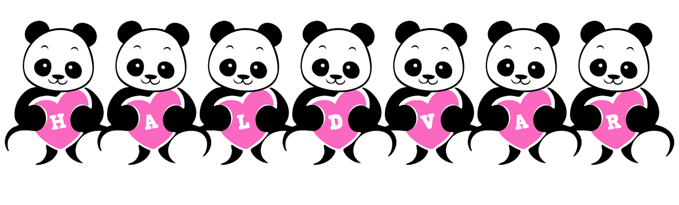 Haldvar love-panda logo