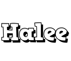 Halee snowing logo