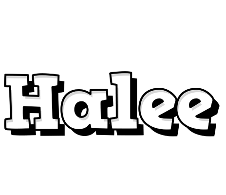 Halee snowing logo