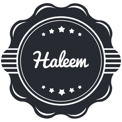 Haleem badge logo