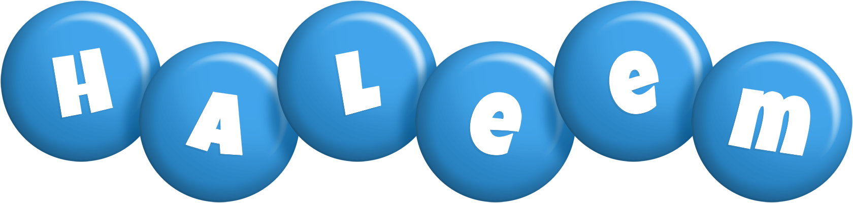 Haleem candy-blue logo
