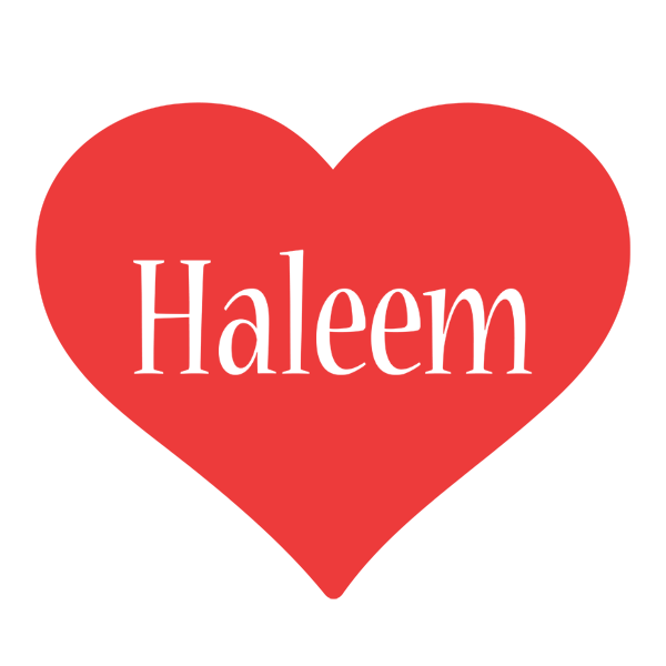 Haleem love logo