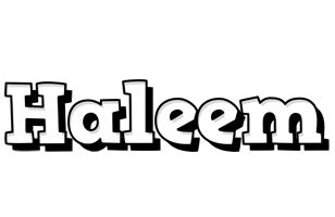 Haleem snowing logo