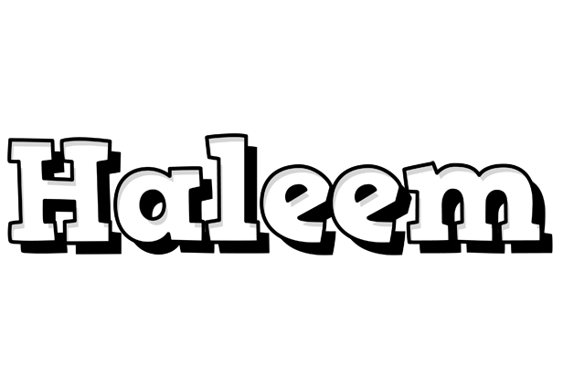 Haleem snowing logo