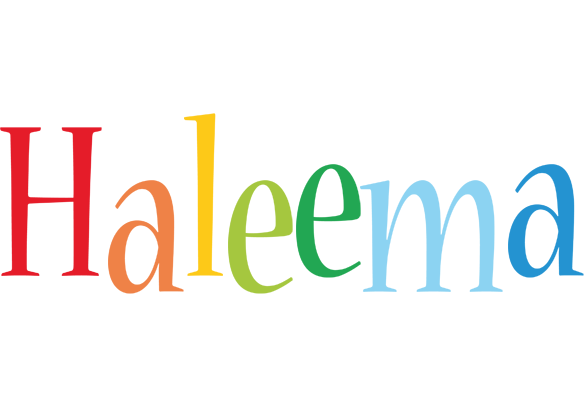 Haleema birthday logo