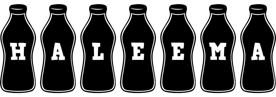 Haleema bottle logo