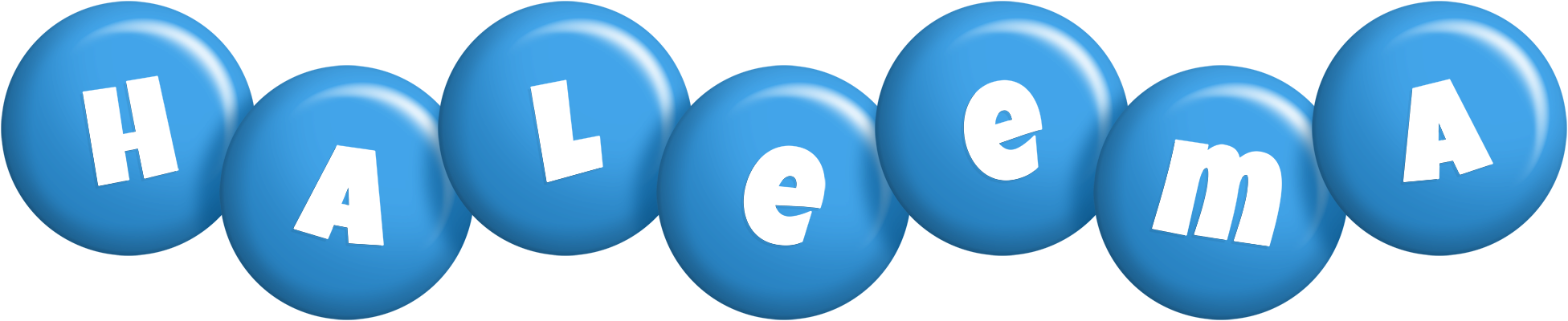 Haleema candy-blue logo
