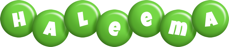 Haleema candy-green logo