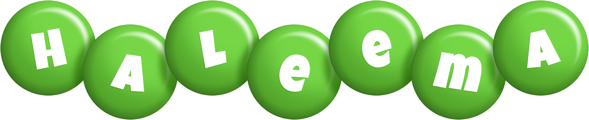 Haleema candy-green logo