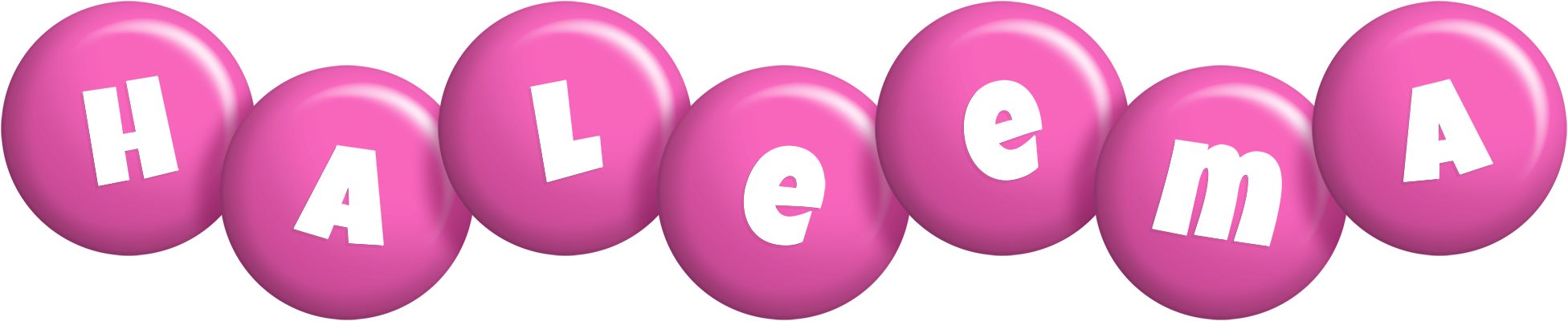 Haleema candy-pink logo