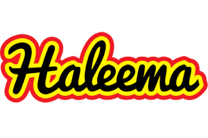 Haleema flaming logo