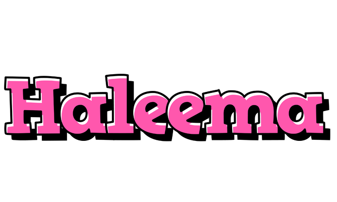 Haleema girlish logo
