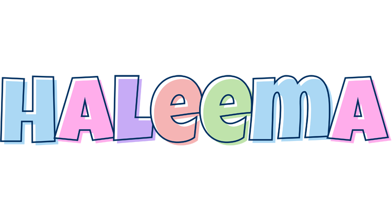 Haleema pastel logo