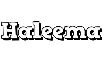 Haleema snowing logo