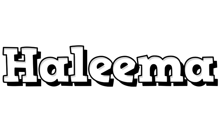 Haleema snowing logo