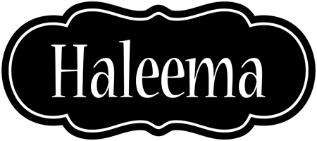 Haleema welcome logo