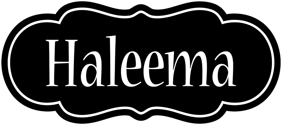 Haleema welcome logo