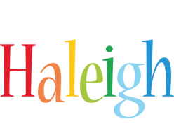 Haleigh birthday logo