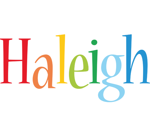 Haleigh birthday logo