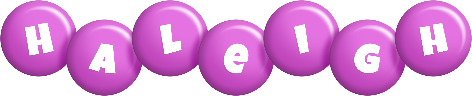 Haleigh candy-purple logo